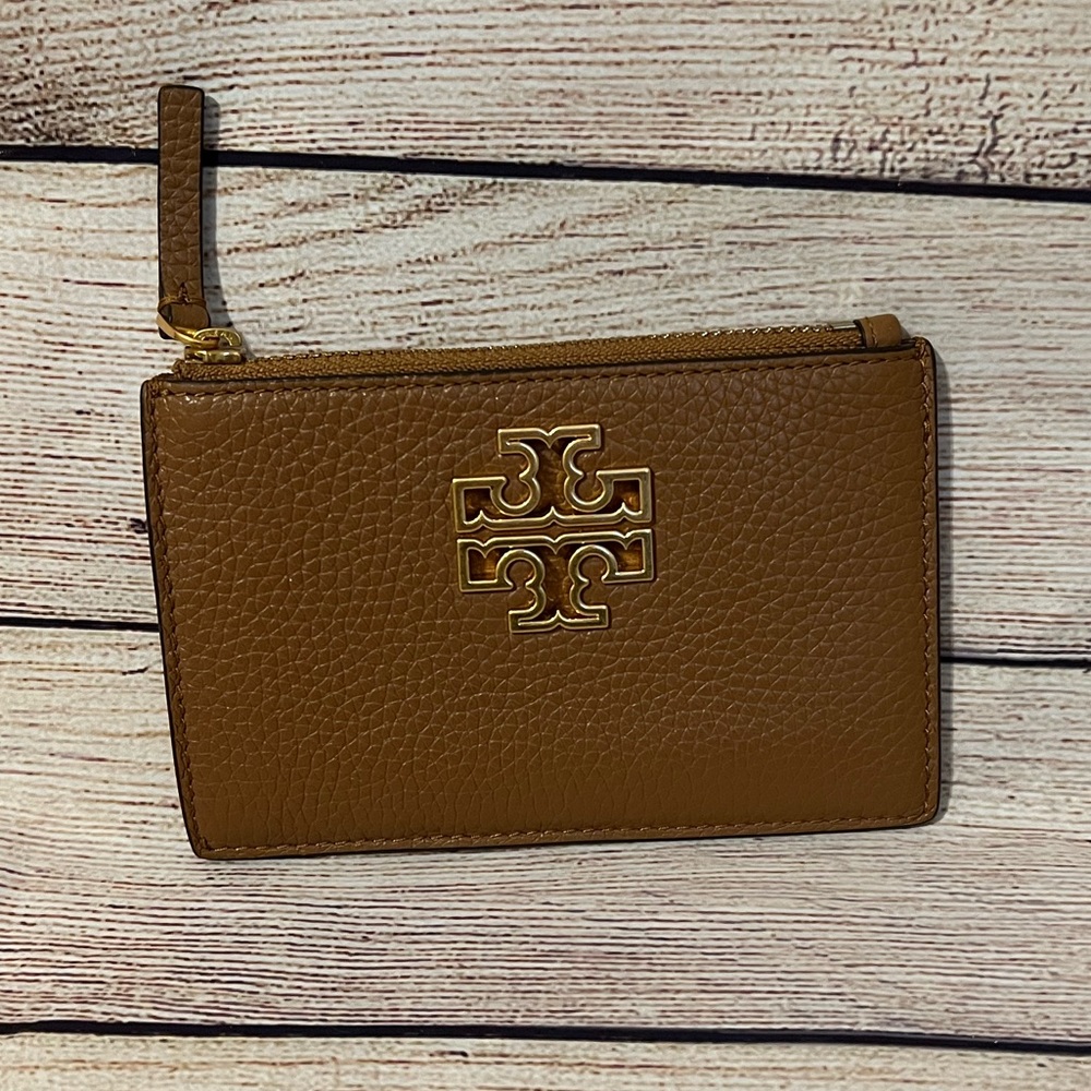 Tory Burch Britten Zip Card Case Wallet